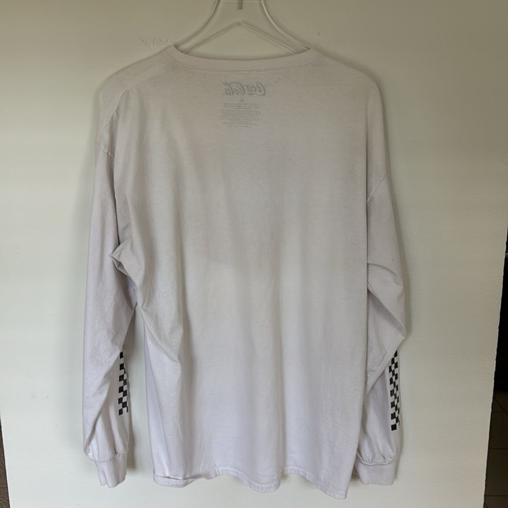 Vintage Checkered Coca Cola Long Sleeve T-Shirt Size XL - Picture 6 of 7